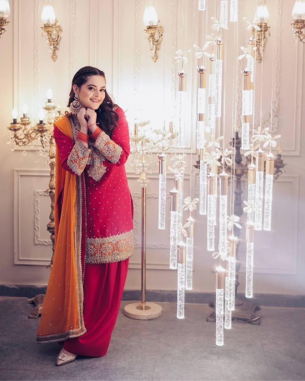 DESIGNER LOOK CHINON SILK BASE HEAVY EMBROIDERY WORK SALWAR SUIT