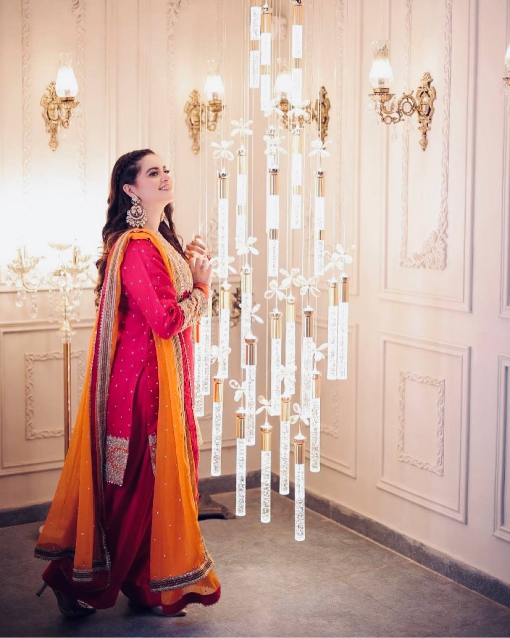 DESIGNER LOOK CHINON SILK BASE HEAVY EMBROIDERY WORK SALWAR SUIT